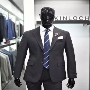 킨록 차콜그레이 남성 수트 구김없고 편안한 울혼방 남자 정장세트 FHS851324959