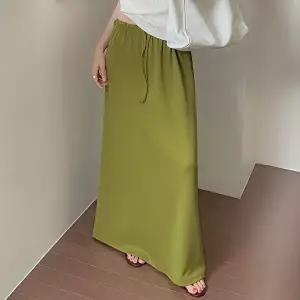 핫핑 [데일리템/퀄리티굿] 하이텐션 쿠션지 밴딩 롱스커트