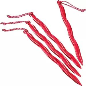 MSR Cyclone 25.4cm(10인치) 텐트 말뚝, 4팩, 레드