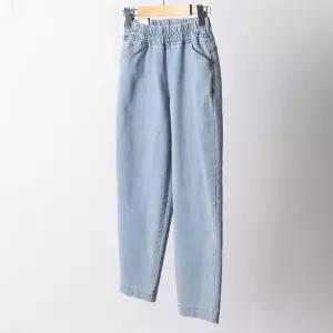 빅사이즈바지 D538L605 블루스판배기데님팬츠 LO