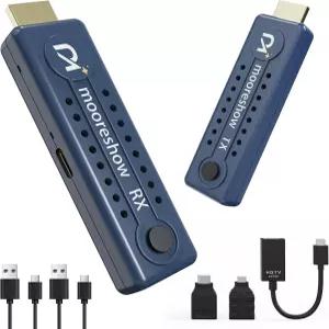 무선 HDMI 송신기 및 수신기 328FT/100M 4K 디코딩 1080P@60Hz 익스텐더 플러그 앤 플레이 노트북/TV