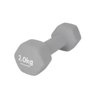 오레인 안전한 육각형 디자인 네오프렌 아령 2KG 그레이 다이어트아령 헬스 운동용품 홈트필수품 스포츠