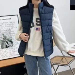 2L-OTT 007W 여자 베스트 하이넥 볼륨 패딩 조끼 캐쥬얼 여성용쪼끼 오리털 덕다운
