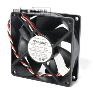 NMB-MAT 3 선 서버 냉각 선풍기, 3110KL-04W-B79 F57, DC 12V, 0.44A, 80x80x25mm