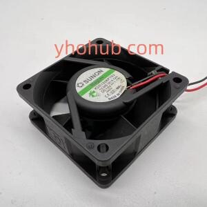 SUNON 2 와이어 서버 냉각 선풍기, KDE1206PTB2, DC 12V, 1.1W, 60x60x25mm