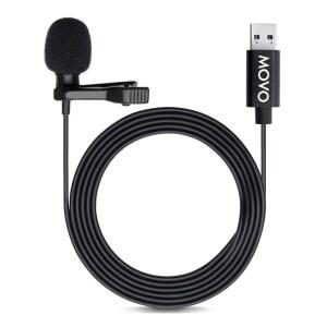 노트북 PC M1 스트리밍 라발리에 데스크톱 마이크 전방향 완벽한 코드 20피트 Mac용 USB 팟캐스트 마이크 Movo 컴퓨터 클립온 라펠 게임