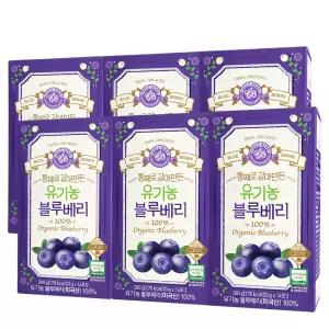 홀베리 유기농 블루베리 퓨레 100% 홀베리블루베리 14포, 6개