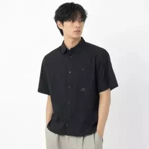 CP컴퍼니 26SS Muslin Short Sleeve Shirt 20CMSH224A 110349G 888) 머슬린 반팔 셔츠)