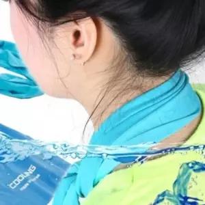 쿨 수건 1개 냉감 스카프 국산 쿨링 타올 올리브/블루 행사 아이스 목도리 등산 50x50