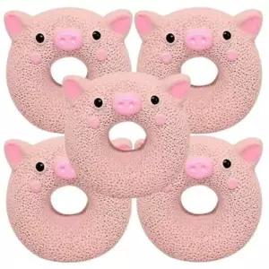 [반려] 강아지 라텍스 장난감 피그 5P 도넛 삑삑이 토이 터그 반려견삑삑이장난감