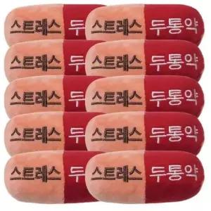 [반려] 두통 바스락 삑삑이 터그 10P 핑크 강아지 인형 애착