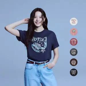 [백화점 정품] 폴햄 여성) 20수 코튼 그래픽 반팔티 PHG2T40