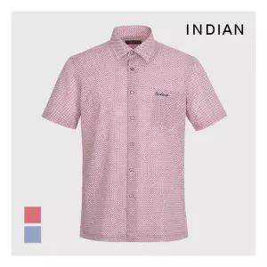 INDIAN 써커 솔리드라이크 프린트반팔셔츠_MITNSYM3301