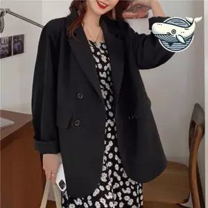 캐주얼 봄 여름 더블버튼 자켓 세련된 오버핏 아우터