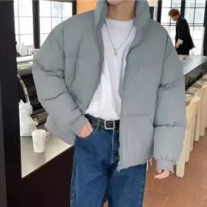 겨울점퍼 남성 겨울 데일리 아우터 패션 캐주얼 하이넥 숏 패딩
