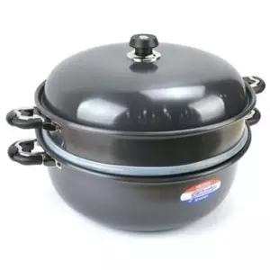 스텐찜냄비 경질 찜솥 찜냄비 찜통 감자 만두 찜기 물솥 2단 40호