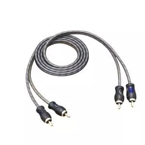 반동 RCI23 00 무산소 구리 3피트 2채널 RCA 오디오 케이블 소음 감소가 있는 트위스트 페어
