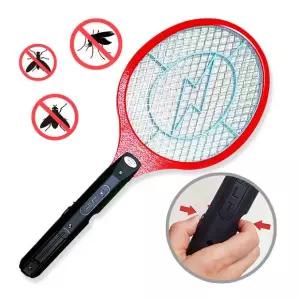 2중 투버튼 전기 모기채 벌레퇴치 파리채 전자모기채 해충퇴치기