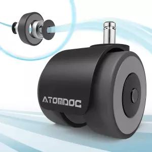 사무용 의자 캐스터 휠 ATOMDOC의 2인치 혁신적인 쿼드러플 볼 베어링 디자인 중장비 및 하드우드를 포함한