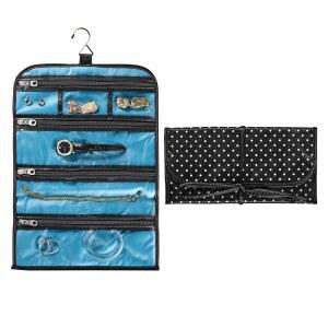 TRAVEL SMART BY CONAIR 주얼리 롤 블랙 백, /화이트