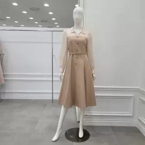 [미니멈]시스루 레이어드 플레어 원피스 (MYCAWO7340BE1)_IC