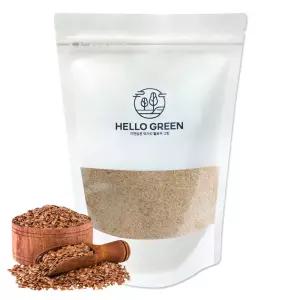 헬로우그린 볶은 아마씨 분말 가루 500g(팩)슈퍼푸드 곡물 골드 캐나다 오메가3 식이섬유 씨앗 건강