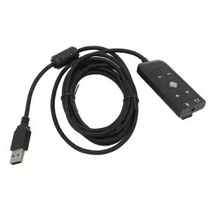 USB to 3.5mm 사운드카드 어댑터 헤드폰 마이크 잭 PC 노트북 리눅스용