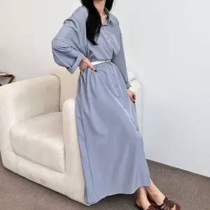 루즈핏원피스 카라 루즈핏 기본 무지 데일리 편안한 셔츠 롱 원피스