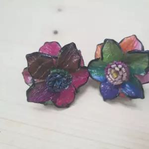 뱀반지 가죽반지 뱀가죽 DIY 스카프걸 브로치코사지 뱀가죽