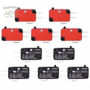 전자레인지 도어 아케이드 V-15-1C25용 RuoFeng 10Pcs 125V/250V 15A 체리 마이크로 리미트 스위치 SPDT