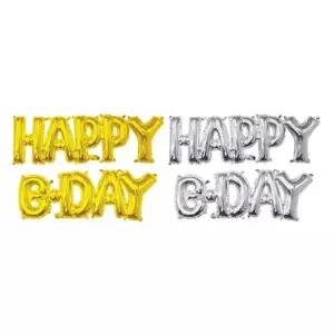 HAPPYB-DAY 호일풍선 1개입 색상임의