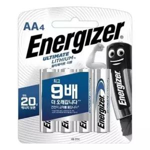 에너자이저 얼티메이트 리튬 건전지 AA4