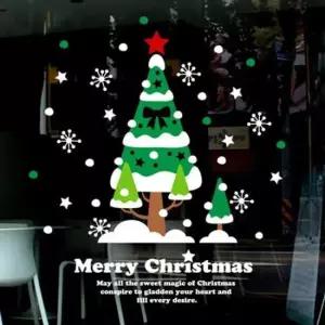 크리마스스티커 X-mas 트리장식1 유리장식스티커 인테리어시트지