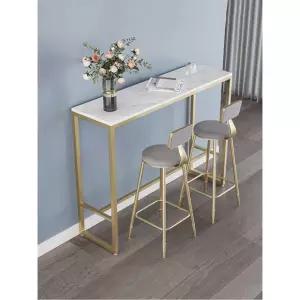 대리석 인조 홈바 75CM 북유럽 그레이스웨이드 회색 2단 세라믹 식탁 2단 골드의자 75cm 그레이스웨이드