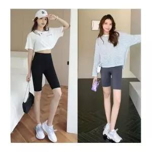반바지레깅스 여성 하이웨스트 5부 무봉제 심리스 레깅스 조깅 운동
