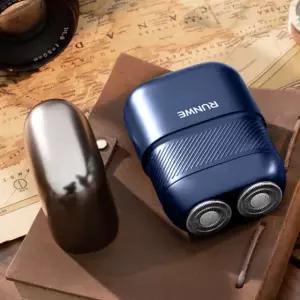 휴대용 전기면도기 IPX7방수 듀얼해드 면도기 3종 매력블루 BLUE 전동 매력블루 면도기
