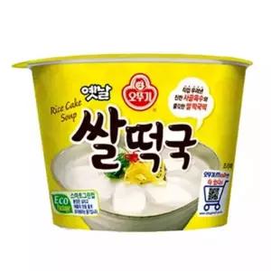 오뚜기 옛날 쌀떡국 용기 166.6g x 6개 컵라면 큰컵 떡국라면
