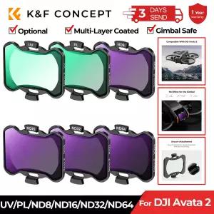 KF CONCEPT dji 호환 아바타 2 필터 세트 UV/CPL/ND8/ND16/ND32/ND64 다층 코팅 드론 렌즈 카메라 액세서리