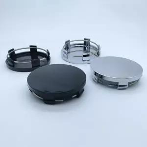 자동차휠캡 4pcs 60mm ABS 블랙/실버 범용 자동차 휠 허브 센터 캡 커버 트럭 바퀴 타이어 부품 마모