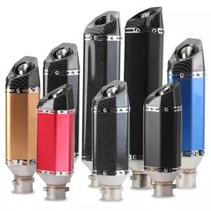 배기음튜닝 머플러 바이크 오토바이 배기 파이프 개조 51mm 범용 액세서리 Akrapovic XJ6 MT07 09 03 용 모
