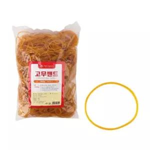 고품질 노란 고무줄 대용량 두꺼운 넓은 노랑 고무밴드 500g (WF46EEA)