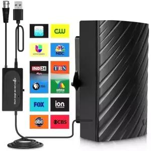 dmb안테나 스마트/구형 TV용 HDTV 디지털 안테나지역 채널용 증폭기 신호 부스터 포함 실내 ATSC DVB-T/T2