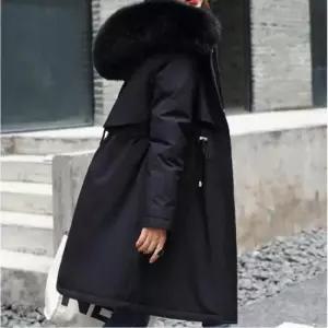 캐쥬얼잠바 보온성과 착용감을 한번에 겨울 아우터 웜 퍼 롱 패딩