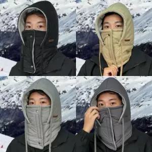 남녀공용패딩넥워머일체형 바라클라바 넥워머 후드