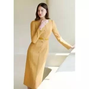 [미니멈]스퀘어넥 슬림 원피스 (MYCAWO7330MU)_IC