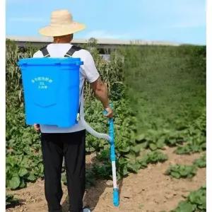 수동 비료주입기 밭고랑 텃밭 투입기 배낭식 모델 비료 일반 씨심기