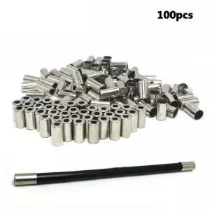 5*10mm 실버 자전거 산악 타기 부품 시프터 사이클링 액세서리 코드 엔드 커버 브레이크 라인 캡 케이블