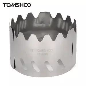 Tomshoo 스토브 용 휴대용 티타늄 윈드 야외 캠핑 하이킹을위한 초경량 랙 스탠드 스크린
