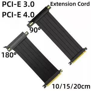 10cm/15cm/20cm 풀 스피드 PCIE 3.0/4.0 X16 라이저 그래픽 비디오 카드 연장 케이블 PCI Expss G 차폐