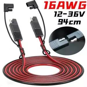 16AWG SAE 연장 케이블 빠른 분리형 와이어 태양광 패널 자동차 배터리 LED 전원 어댑터용 방수 2핀 커넥터